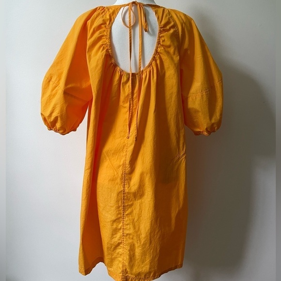 Banana Republic Orange Cotton relaxed fit dress size Medium Minimalist - Picture 4 of 8